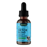 Animal Essentials Detox Blend Herbal Formula for dogs and cats, made with burdock, dandelion, milk thistle, alfalfa, red clover, and licorice to support detox and balance.