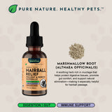Hairball Relief Single Herb Tonic | Marshmallow Root | Prevent & Remove Hairballs