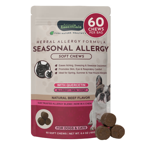 Seasonal Allergy Herbal Soft Chews | Herbal Allergy Support Formula | 60 Count
