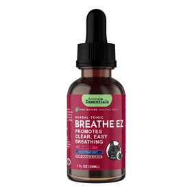Animal Essentials Breathe EZ Herbal Formula for dogs and cats, supporting clear breathing and respiratory health with natural, soothing ingredients.