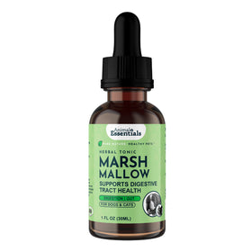 Animal Essentials Marshmallow Herbal Formula for dogs and cats, made with organic marshmallow root to support digestive and urinary tract comfort.