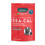 Animal Essentials Sea-Cal Powder for dogs and cats, a natural calcium supplement made from seaweed and alfalfa to support bone growth and skeletal health.