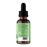 Garlic Herbal Tonic bottle label showing product description, Directions and serving chart.