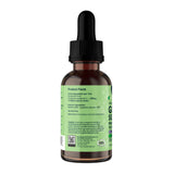 Animal Essentials Goldenseal bottle turned to show the product facts, ingredients and manufacturer information.