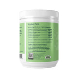 Side view of a Herbal Green Alternative jar showing product facts, ingredients, cautions and manufacturer information.