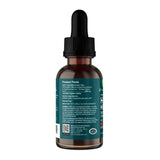 Side of an Animal Essentials Heart Health dropper bottle, showing product facts and ingredients.