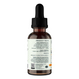 Back of a Veterinarian's Apawthecary UT-Grav amber dropper bottle, showing ingredients, cautions and manufacturer information.