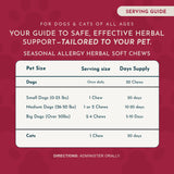 Seasonal Allergy Limited Release Holiday Soft Chews | Herbal Allergy Formula | 20 Count