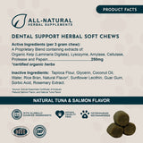 Dental Support Limited Release Holiday Soft Chews | Herbal Anti-Plaque Formula | 20 Count