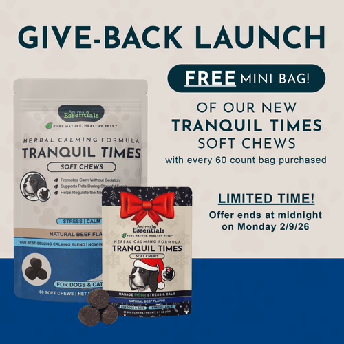 Tranquil Times Herbal Soft Chews | Herbal Calming Formula | 60 Count + Free Mini Bag (20CT)