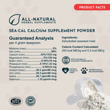 Sea-Cal | Seaweed Calcium Supplement Powder | Strong Bones & Healthy Joints | 340G